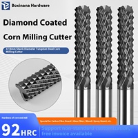 Fraise à maïs en acier au tungstène avec revêtement en diamant, circuit imprimé Bak à peau rugueuse ouverte, panneau en fibre de carbone-ODM à usage spécial