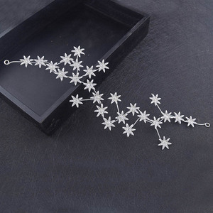 Nuova Fascia per Capelli da Sposa Coreana di Tendenza con Strass a Stella, Accessorio per Capelli Effetto Cielo Stellato - Product Image 1