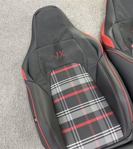 Coprisedile auto in pelle Nappa nera personalizzata per Volkswagen GTI - Product Image 2