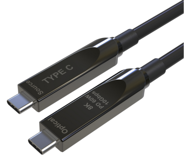 20m Engineering Grade USB C to C AOC Cable 10Gbps Data 60W PD 4K 60Hz for Medical Imaging & Pro-AV System Integration