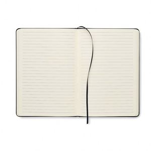 Carnet à couverture rigide en tissu RPET recyclé écologique, très demandé, avec boucle pour stylo, idéal pour le bureau, les affaires, les cadeaux ou comme journal de bord pour téléphone. - Product Image 3