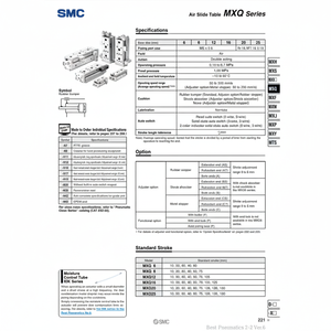 SMC Pneumatics Air Slide Table (Tabla de deslizamiento de aire) - Product Image 1