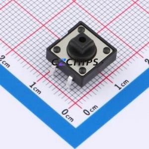 TSA12110-074B512BA Tactile Switch Through hole-4P,11.7x11.5mm Switch Single Pole Single Throw Rectangle Button 2.8N 11.7mm - Product Image 1