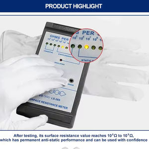 Guanti da lavoro in microfibra in poliestere per la pulizia Esd Esd, protezione elettronica industriale bianca e Anti-statica - Product Image 3