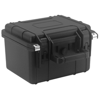 Étui de transport et de protection en matériau ABS/PP durable, étanche IP67, noir, en plastique rigide avec mousse