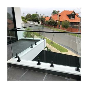 Prima excellente <span class=keywords><strong>vue</strong></span> en stock acier inoxydable 316 2205 carré sans cadre en verre balustrade balustrade garde-corps en verre - Product Image 3