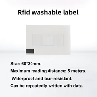 Système antivol UHF 860-960MHz EAS Étiquettes RFID à base de tissu codées en rectangle 60*30mm