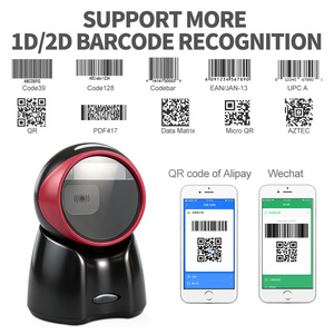 Lecteur de codes-barres YJ-8050QR à scan rapide <span class=keywords><strong>pour</strong></span> caisse de supermarché, interface USB 1D/2D, lecteur de prix format A4 - Product Image 2
