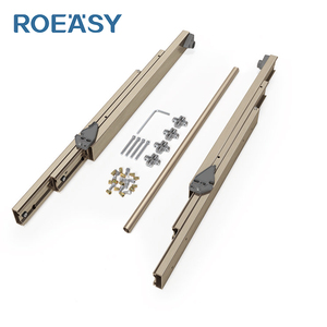 ROEASY Table à tiroirs de cuisine en aluminium pliable, design moderne, fonctionnelle, avec glissière <span class=keywords><strong>invisible</strong></span> - Product Image 4