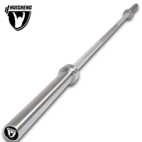 Barre d'haltères HUISHENG 2000LB 20kg, longueur 2200mm, diamètre de la tige 28mm, barre de musculation professionnelle pour la musculation en salle de sport