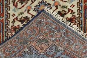 Tapis en laine et coton noué à la main 10x14 pieds, taille personnalisée - Tapis moderne pour sol domestique, très résistant, lavable et antidérapant - Product Image 4