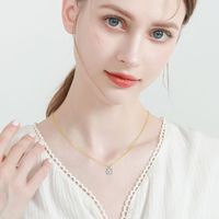 Collier en moissanite certifié GRA, argent pur S925, couleur D, VVS1, diamant de laboratoire, testé par un testeur de diamants, pour femme.