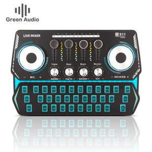 Carte Son Externe USB <span class=keywords><strong>pour</strong></span> Ordinateur GAX-911 Live, Carte Son d'Ancrage de Réseau <span class=keywords><strong>pour</strong></span> <span class=keywords><strong>Chanson</strong></span>, Carte Son d'Enregistrement <span class=keywords><strong>Studio</strong></span> - Product Image 1