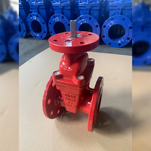 <span class=keywords><strong>Vannes</strong></span> manuelles d'incendie rouges DN50 2'' PN16 à structure de type gate pour applications hydrauliques, extrémité rainurée/à bride - Product Image 2