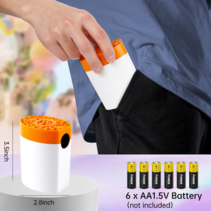 बहुक्रियाशील एयर पंप ए शुष्क सेल बैटरी संचालित मिनी कॉर्लेस फुफ्लेट दो तरह से पोर्टेबल एयर पंप - Product Image 4