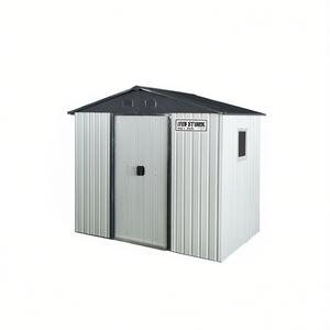 Abri de jardin en métal Ox Studer 8 pieds x 4 pieds avec fenêtre, en acier galvanisé, pour cour arrière, patio, jardin - Product Image 1