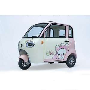 2026 Wholesale Electric <strong>Tricycle</strong> Mini 3-seater <strong>Adult</strong> New Energy Closed Body Vehicle for Rural Roads - Product Image 1
