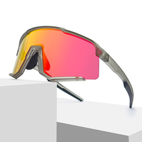 Lunettes de soleil de cyclisme OEM ODM pour hommes et femmes, design monobloc en PC, pour la course à pied, le vélo, les sports de plein air, polarisées