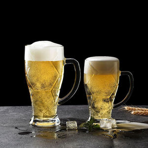 Vaso de <span class=keywords><strong>Cerveza</strong></span> de Vidrio de Gran Tamaño, Vaso de <span class=keywords><strong>Cerveza</strong></span> Creativo Personalizado de Gran Capacidad, Vaso con Asa Estilo Fútbol - Product Image 5