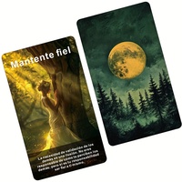 Vente en gros de cartes d'oracle espagnoles, jeu de 56 cartes avec boîte, 300GSM, cartes de guidance spirituelle, portables, écologiques, OEM ODM