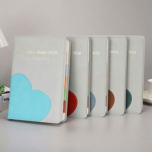 Carnet A5 en PU, couverture rigide, design en forme de cœur, couverture épaisse, journal scolaire, agenda, logo personnalisé pour entreprise, cadeau d'affaires - Product Image 1