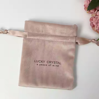 Pochette en velours personnalisée avec logo imprimé, recyclable, faible MOQ, échantillon gratuit, pour bijoux et cadeaux