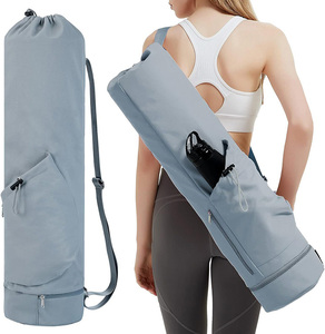 Ejercicio Yoga Mat Carrier Bolsa de almacenamiento multifuncional Mat Bag con bolsillo para botella de agua - Product Image 1