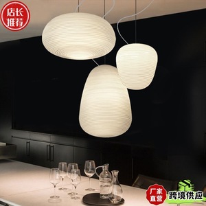 Lámpara colgante de cristal blanco, redonda, E27, luz LED blanca cálida para cafetería, bar, hotel, comedor, lámpara decorativa de estilo nórdico moderno - Product Image 5