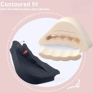 Toe Plug <b>Soft</b> Half Insoles Reusable Sponge Toe Filler Inserts Adjustable for Too Big <b>Shoes</b> Unisex Foot Pads - Product Image 4
