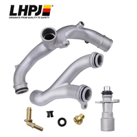 Kit de tuyaux de refroidissement en aluminium 5 pièces LR092992 LR109401 pour Land Rover Range Rover AJ126 AJ133 3.0L 5.0L 2010-2022 Tuyau d'eau du moteur