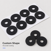 Joints en caoutchouc silicone auto-adhésifs simple face sur mesure pour usine, 3 mm, patins antidérapants pour pieds de meubles, service de découpe, résistants aux ESD