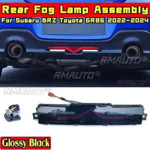 Conjunto de Luces Antiniebla Traseras BRZ GR86, Estilo Deportivo en Negro Brillante, Luz de Freno y de Crucero para Subaru BRZ Toyota GR86 2022-2024, Accesorios para Automóviles - Product Image 1