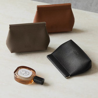 Sac à fermeture automatique étanche en cuir rétro simple à motif shrapnel, idéal pour bijoux, clés et articles divers pour femme – Vente directe usine