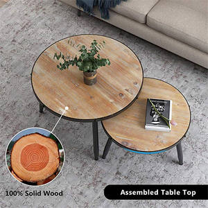 Il Tavolino da Caffè di Alta Qualità È Rotondo, Facile da Assemblare e Pulire, Adatto per il Soggiorno - Product Image 2