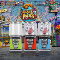 Prix usine grand distributeur automatique de chewing-gum sphérique accepteur de pièces avec fonction d'amusement de tiroir-caisse détachable