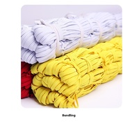 Sangle en sangle tressée écologique, cordon élastique imprimé, bande plate en polyester, sangle extensible pour couture et artisanat, motif chevrons étroit