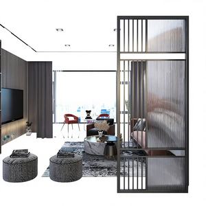 ฉากกั้นห้องสแตนเลสสตีล 304 ตัดด้วยเลเซอร์จากโรงงาน Foshan ดีไซน์ทันสมัย ติดตั้งง่าย สำหรับบ้าน/สำนักงาน - Product Image 1