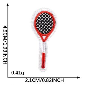 Parche Termoadhesivo Bordado Mini Lindo de Bádminton y Torre Eiffel para Decoración de Etiquetas de Equipaje y Bolsos - Product Image 6