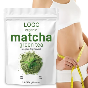Supplément de fibres alimentaires pour adultes en poudre de thé vert Matcha Latte de qualité cérémonielle biologique de haute qualité - Product Image 1