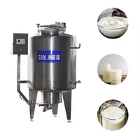 Cuve de pasteurisation en acier inoxydable 304 de qualité alimentaire avec agitateur pour ketchup, vinaigrette, crème, sauce, condiment