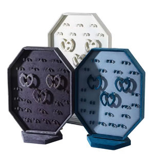 Customized Color <b>Jewellry</b> Store Display Earrings Hook Set Jewelry Stand Double-Sided Rotating Earring Rack Ring Necklace <b>Holder</b> - Product Image 3