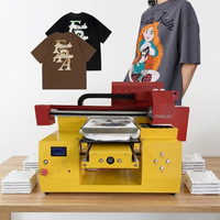 Imprimante DTG multifonction automatique portable de petite taille A3 à double tête d'impression, vitesse rapide, longue durée de vie, impression directe sur vêtements, impression de t-shirts