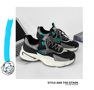 Baskets respirantes pour hommes en gros, avec logo personnalisé, doublure en maille, tendance mode pour sports de plein air, marche, hiver, printemps, automne, été - Product Image 6
