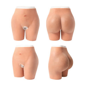 Bragas de silicona suaves con entrepierna abierta para mujer, ropa interior moldeadora de glúteos grandes y cadera, bragas de silicona naturales artificiales - Product Image 2