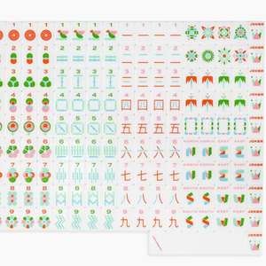 Juego de Mahjong Americano, Fichas de Acrílico y Melamina, Mahjong Occidental, Dominó, Fichas de Juego de Casino para Entretenimiento, Palm Springs - Product Image 1