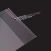 Emballage en plastique transparent avec trou pour vêtements, sac auto-adhésif transparent Opp avec logo, impression personnalisée de plus de taille, vente en gros