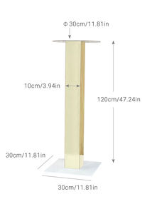 Emas 47 'tinggi akrilik tengah meja berdiri akrilik tampilan rak pemegang tanda untuk tampilan toko promosi penyimpanan dekoratif - Product Image 2