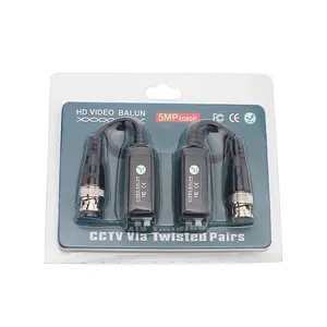 Balun เครื่อง Isolator กล้อง Ip แบบพาสซีฟ,เครื่องรับส่งสัญญาณวิดีโอ Balun Utp ขนาดเล็ก YJS-206A