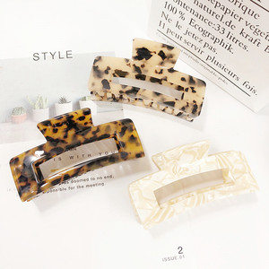 Pinces à cheveux ABS pour femmes, 10.5cm, mode OEM Ins, pas cher, <span class=keywords><strong>queue</strong></span> <span class=keywords><strong>de</strong></span> <span class=keywords><strong>cheval</strong></span>, acide acétique, grosses griffes - Product Image 3