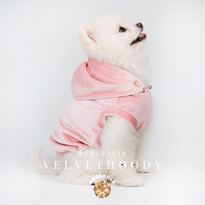 Velvet Cotton Dog & Cat <b>T</b>-<b>Shirt</b> Sleeveless Custom Pet Clothing Soft Structured Fabric Crystal Neckline Stretchable Summer - Product Image 6